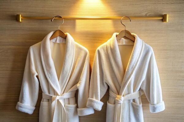 Classic Cotton Bathrobe – Egyptian Cotton (Unisex) - Image 3
